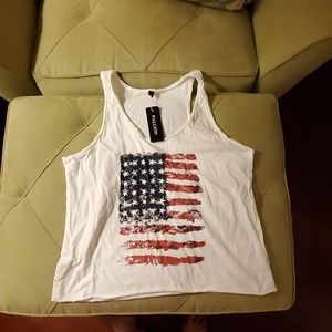 White American flag Tank top